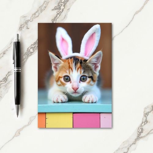 Cute Kitten Portrait Card