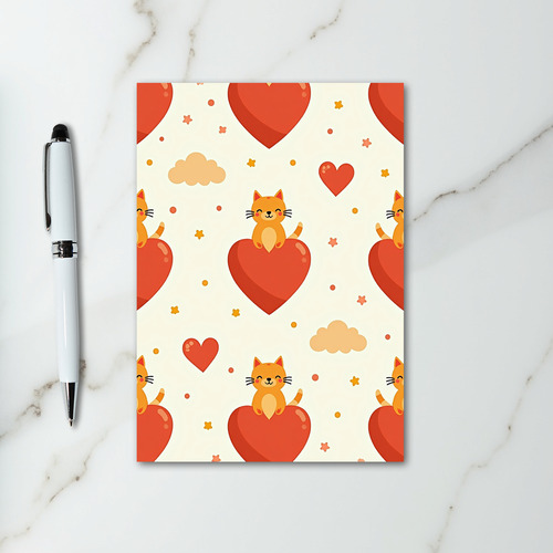 Cute Kittens Hearts Love Card