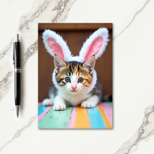 Cute Kitty Costume Pet Card