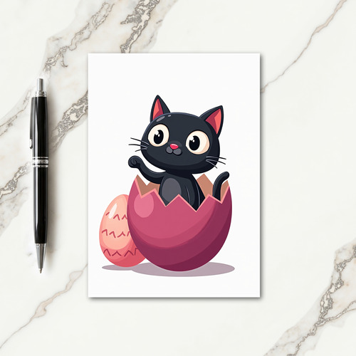 Cute Kitty Hatching Day Card