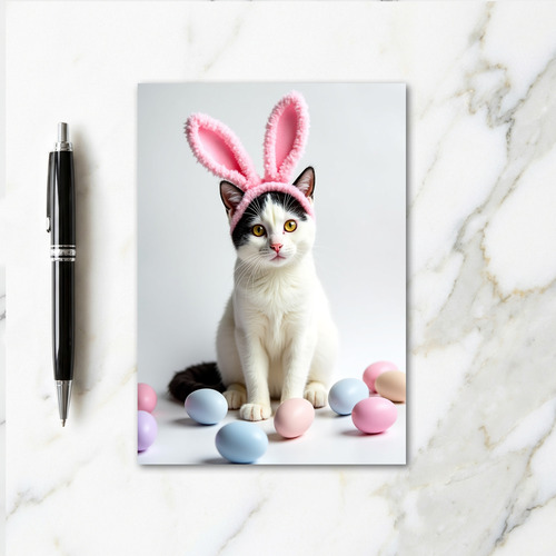 Cute Kitty Pastel Spring Card