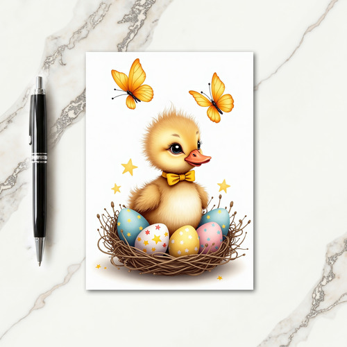 Cute Little Bird Nestling Card