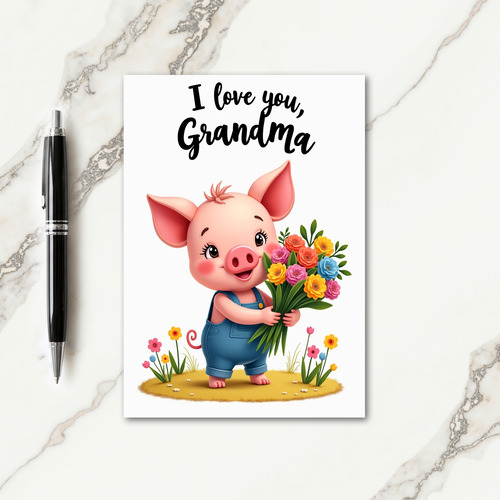 Cute Mothers Day Figure Card