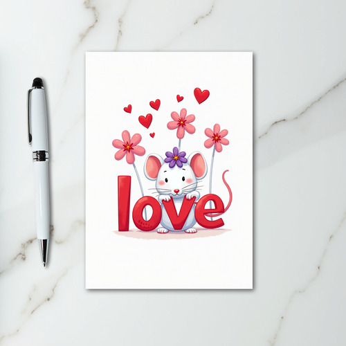 Cute Mouse Love Card