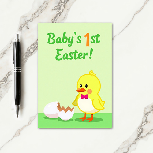 Cute New Chick Greeting Card