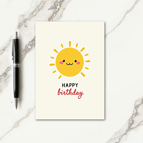 Cute Orb Birthday Card