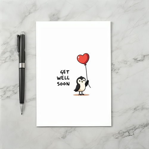 Cute Owlet Get Well Card