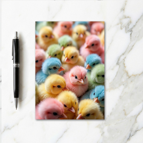 Cute Pastel Baby Birds Art Card