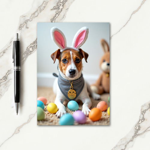 Cute Puppy Festive Spring Card