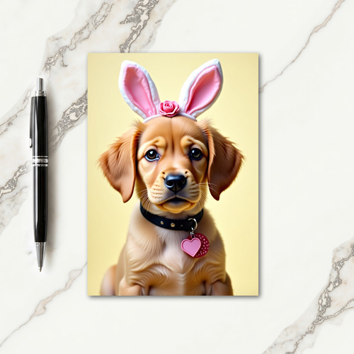 Cute Puppy Portrait Card
