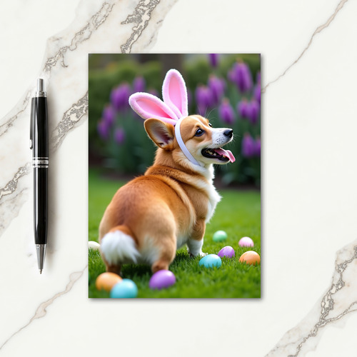 Cute Puppy Spring Celebration Card