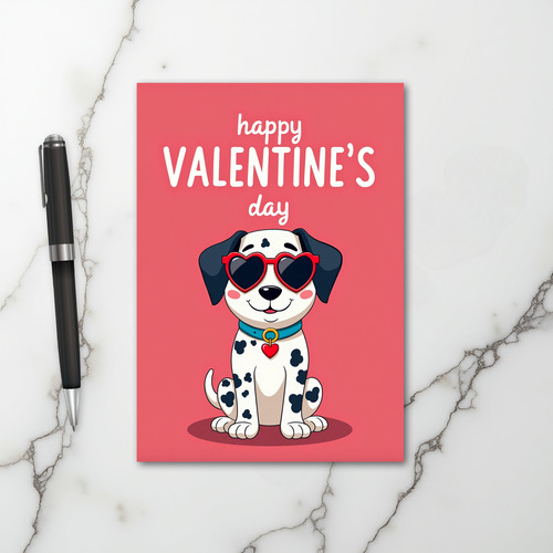 Cute Puppy Valentines Day Card