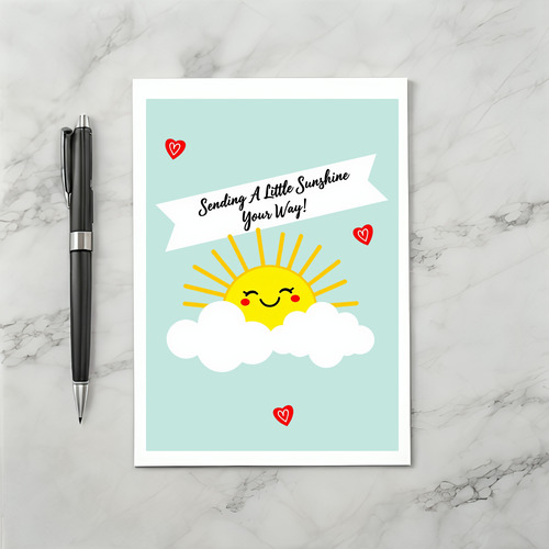 Cute Sending A Little Sunshine Thinking Of You Card