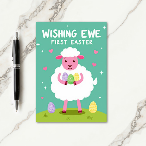 Cute Sheep Celebration Card