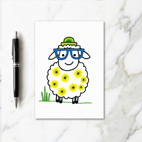 Cute Sheep Happy Day Card