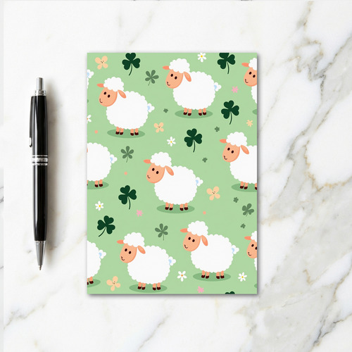 Cute Sheep Meadow Scene Card