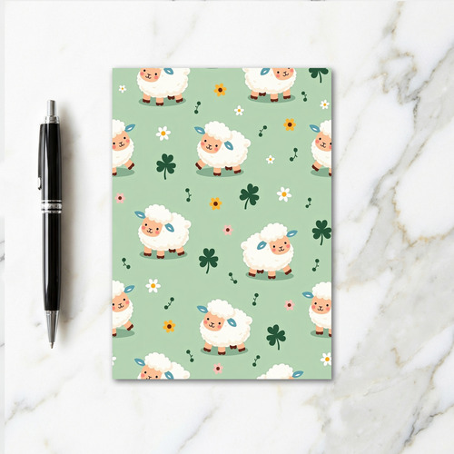 Cute Sheep Springtime Scene Card