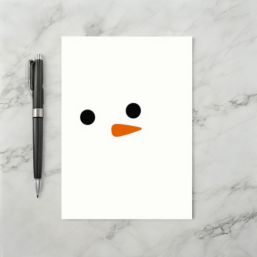 Cute Snowman Holiday Card