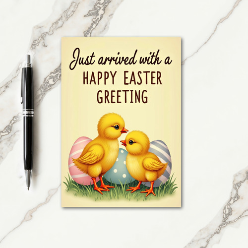Cute Spring Birds Greeting Card