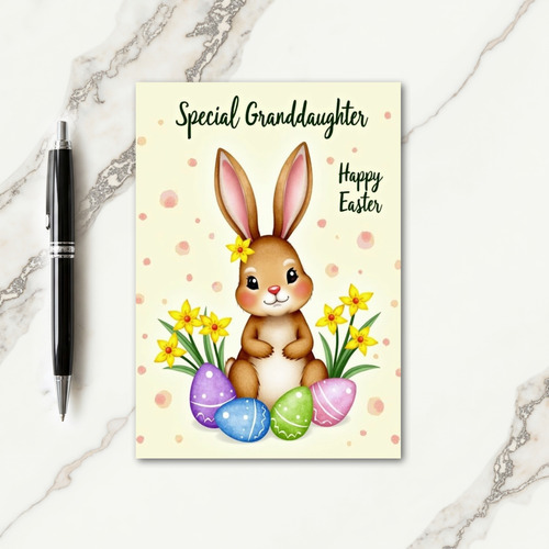 Cute Spring Bunny Celebration Card
