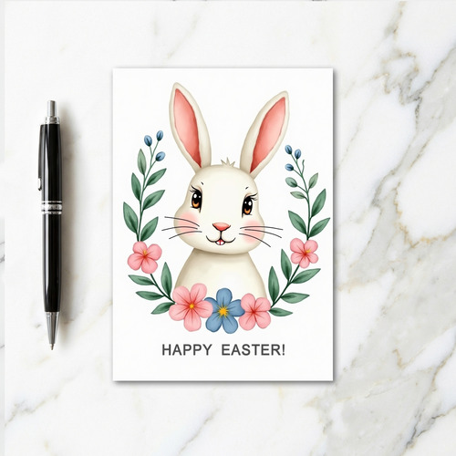 Cute Spring Bunny Greeting Card