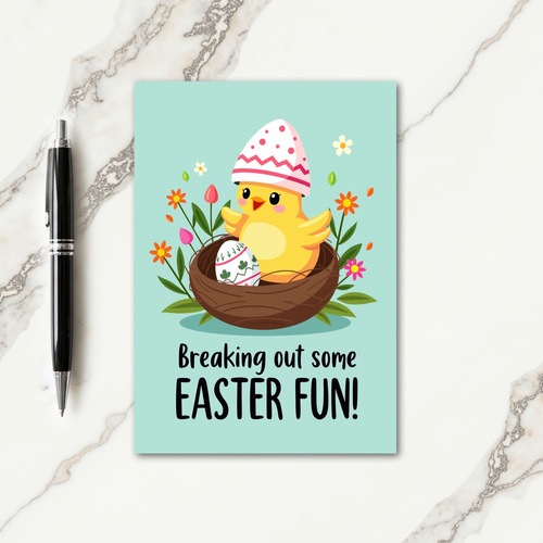 Cute Spring Chick Easter Card