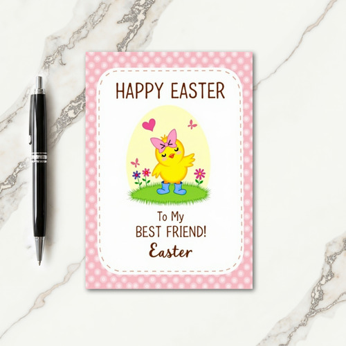 Cute Spring Chick Friend Card