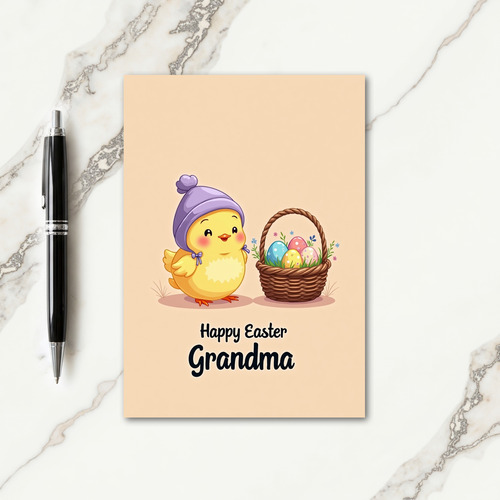Cute Spring Fowl Easter Card