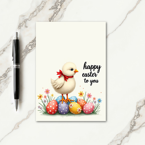 Cute Spring Hatchling Scene Card