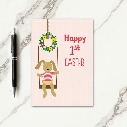 Cute Swinging Plush Friend Card