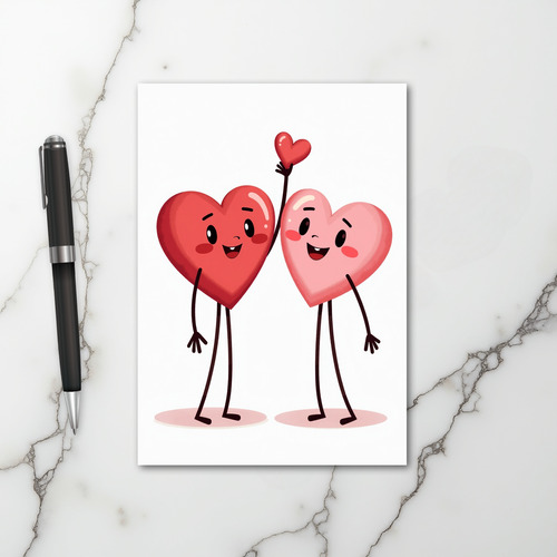 Cute Valentine Hearts Card