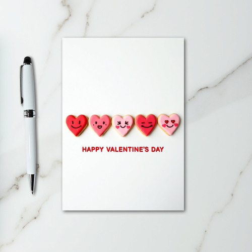 Cute Valentines Hearts Card