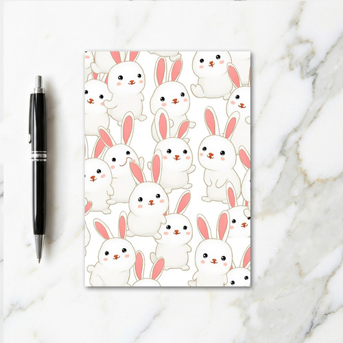 Cute White Creature Pattern Card