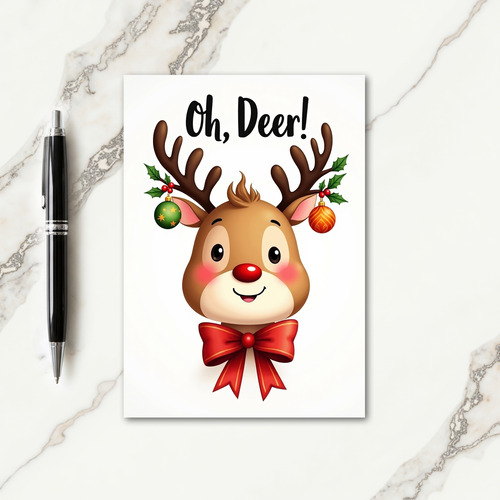 Cute Woodland Christmas Card