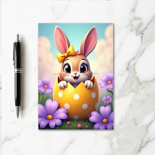 Cute Woodland Critter Egg Card