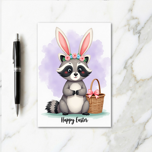 Cute Woodland Easter Creature Card
