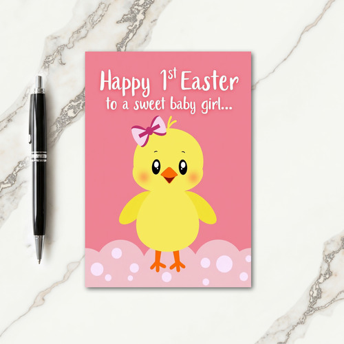 Cute Yellow Bird Celebration Card
