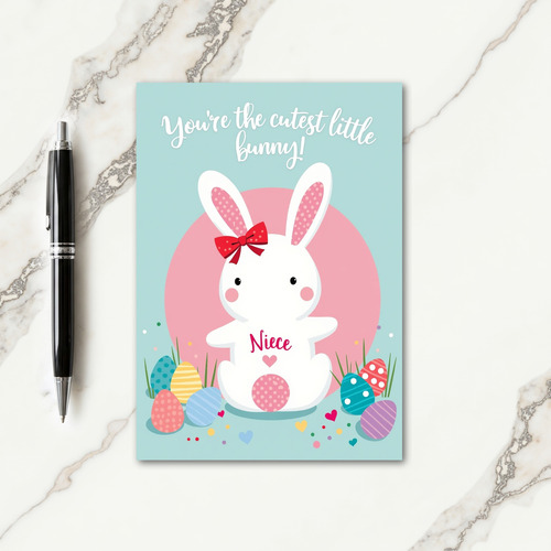 Cutest Little Bunny Niece Card
