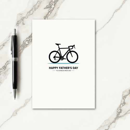 Cycle Silhouette Fathers Day Card