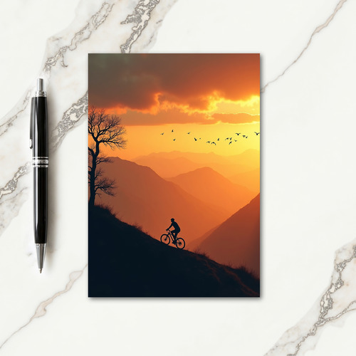 Cyclists Birthday Ascent Card
