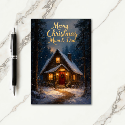 Dad And Wife Christmas Card