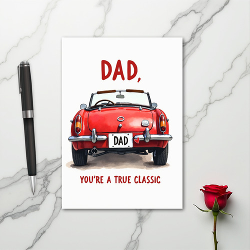 Dad You Are A True Classic Car Card