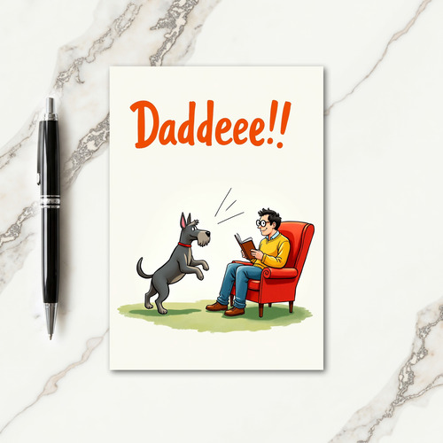 Dadddeee Fun Fathers Day Card