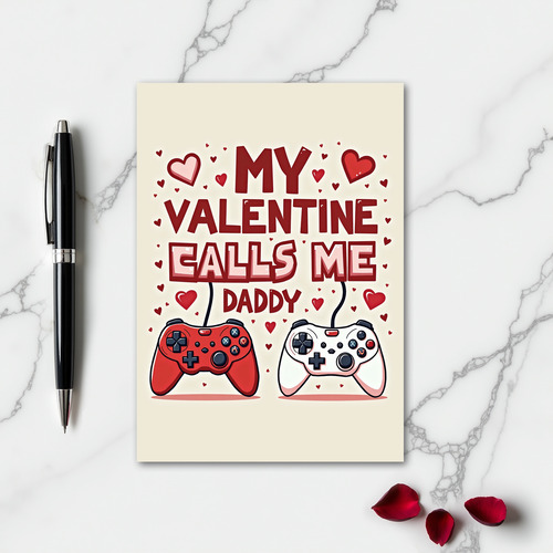 Daddy Gamer Valentine Card