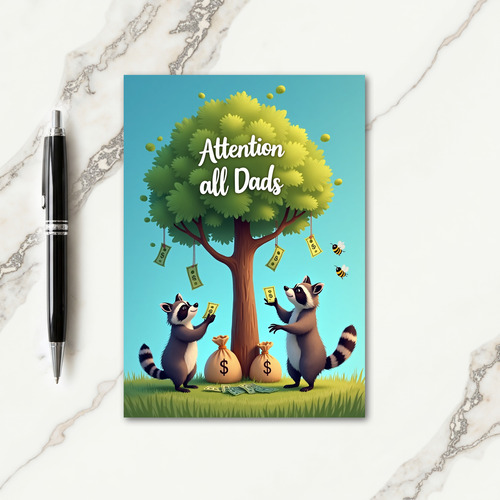 Dads Abundance Illustration Card