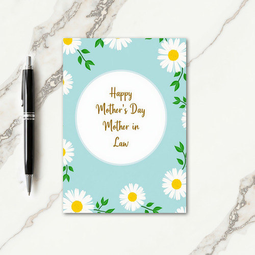 Daisies Mothers Day In Law Card
