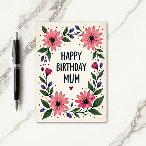 Daisy Bloom Birthday Card