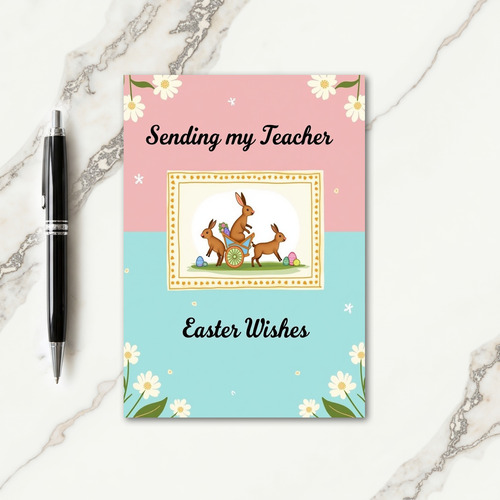 Daisy Blooms Easter Wishes Card