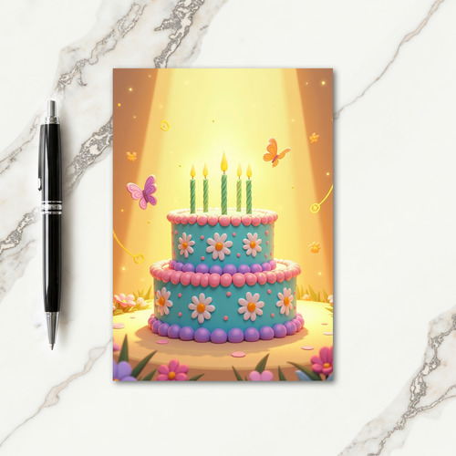 Daisy Celebration Birthday Card