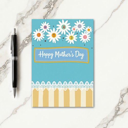 Daisy Happy Mothers Day Card
